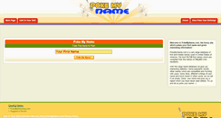 Desktop Screenshot of pokemyname.com